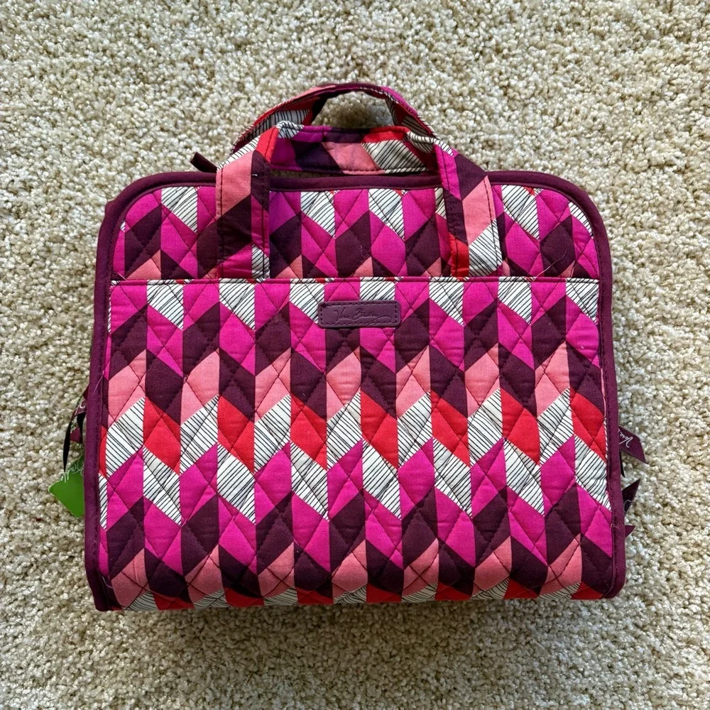 Vera Bradley Hanging Travel Organizer Cosmetic Makeup Bag Bohemian Chevron